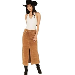 Blank NYC Tan Midi Skirt